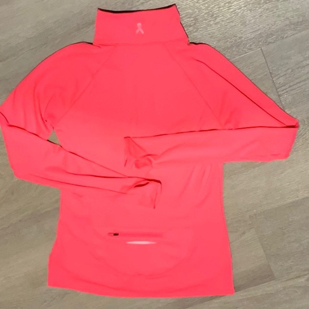 Under Armour Women’s Pink Lycra Half Zip. Size Small. - Picture 2 of 4